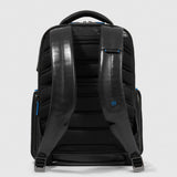 laptop and iPad® backpack with shoe compartment, rain protection, bike helmet strap, anti-theft cable, USB and USB Type-C ports