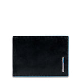 Men’s wallet with flip up ID window, coin pocket and credit card slots Blue Square