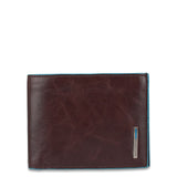 Men’s wallet with coin pocket Blue Square