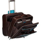 Business trolley with removable notebook/iPad®/ Blue Square