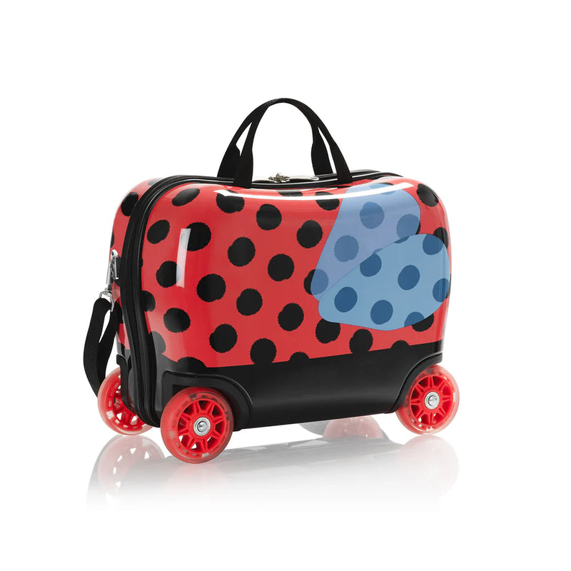 Lady Bug Ride-on Luggage | Light up Wheels