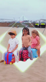 Lady Bug Ride-on Luggage | Light up Wheels