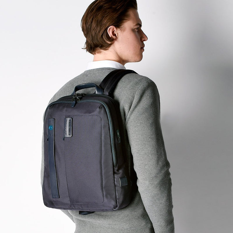 Small size, computer backpack with iPad® compartment and pocket for bottle or umbrella